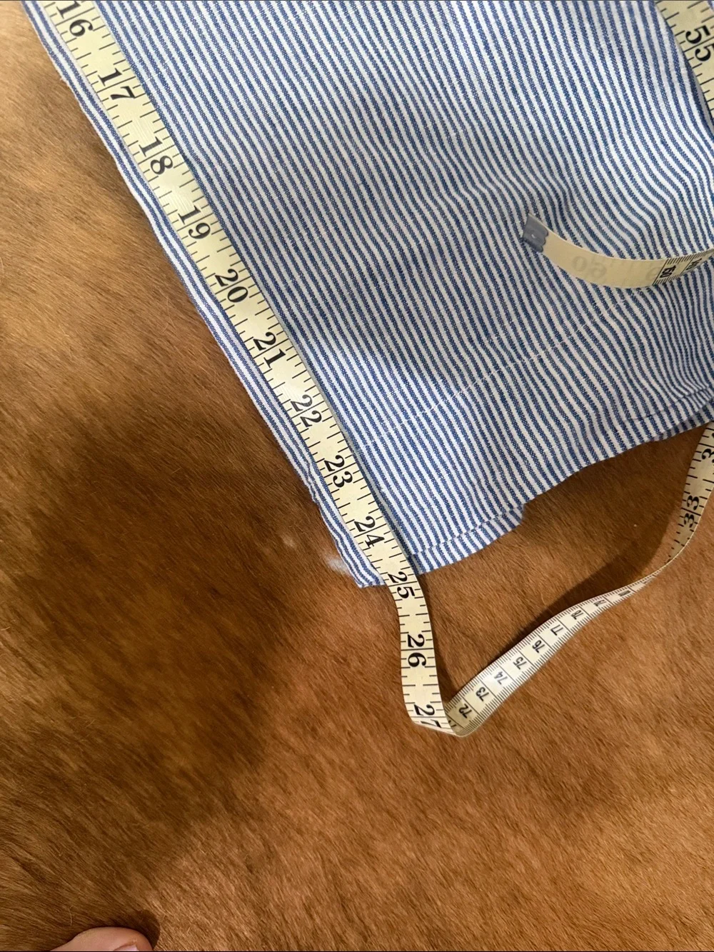 Light Blue Pinstripe women’s cropped pants - Classic Summer Style